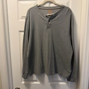 Northwest Long Sleeve Gray Henley Shirt